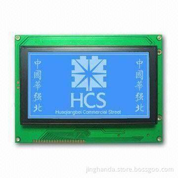 Graphic LCD Module with 240 x 128 Dots, STN Blue, Can Apply to Instrument and Medical Machine